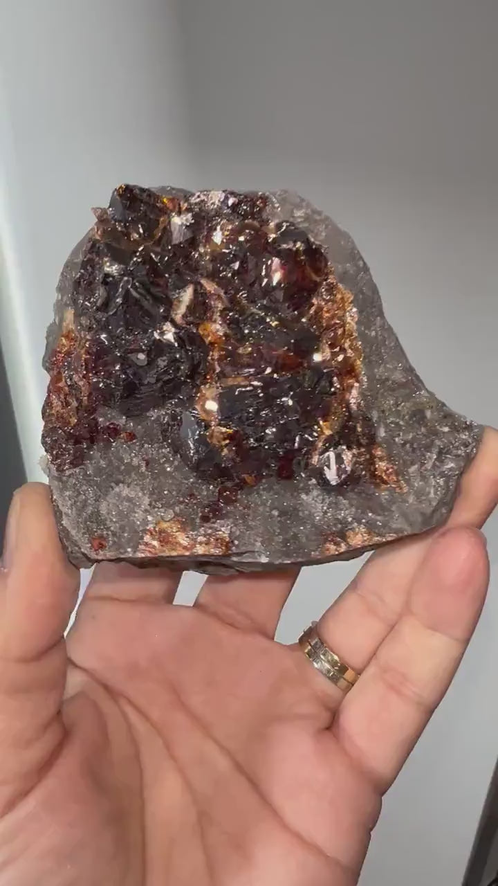 Amazing Color!Natural Red  Color Sphalerite Crystal