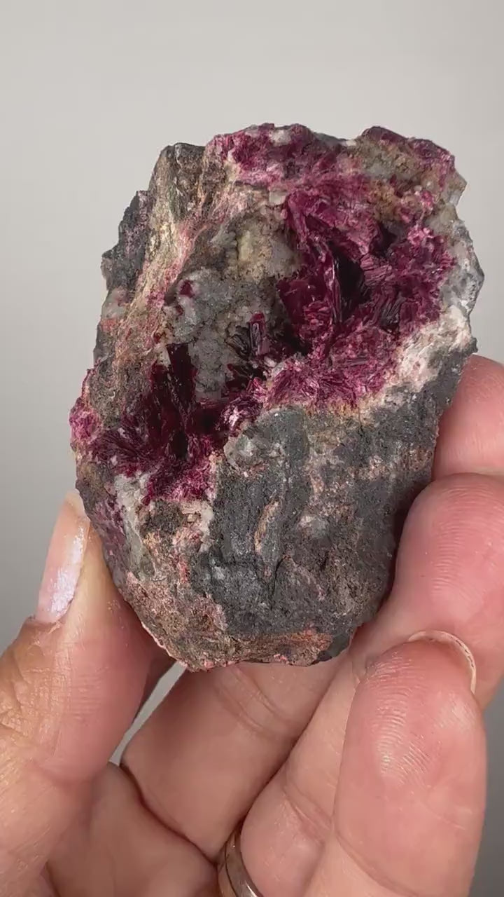 New arrival! Perfect Color Erythrite Crystal Cluster, Pink Erythrite Crystal