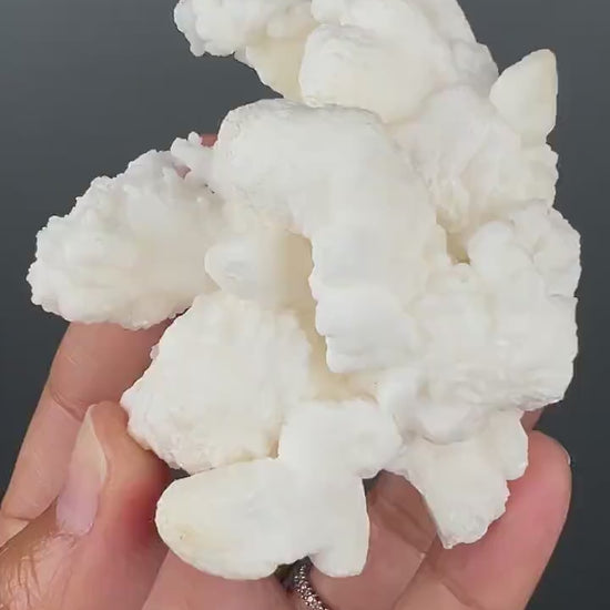 Grounding Energy!White Aragonite Mineral Specimen, White Aragonite Crystal