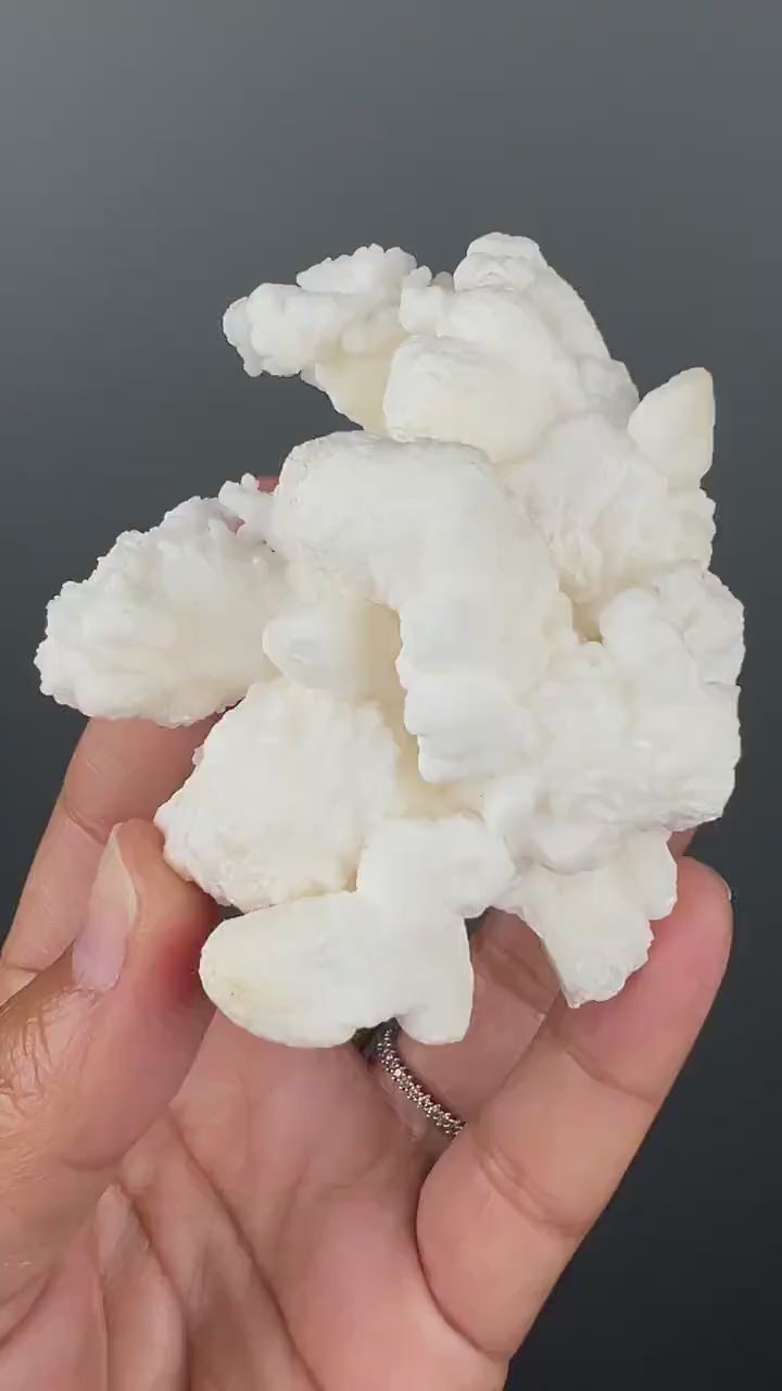 Grounding Energy!White Aragonite Mineral Specimen, White Aragonite Crystal