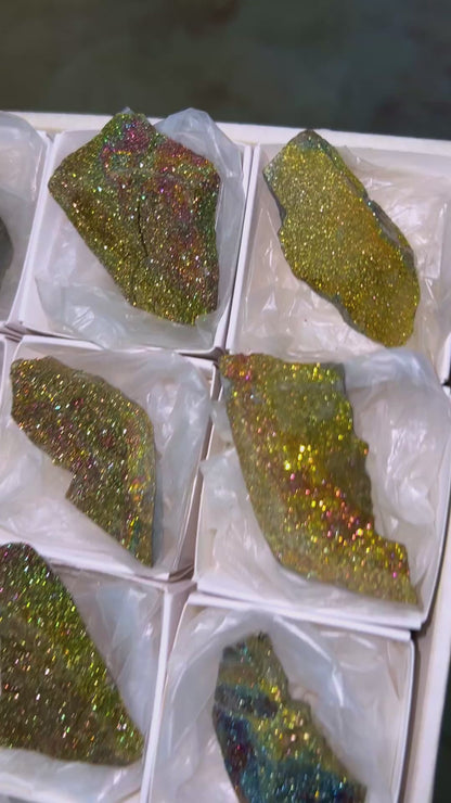 Rainbow Chalcopyrite Crystal Lot