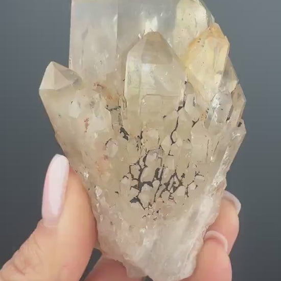 Raw Kundalini Citrine Point: Natural Congo Kundalini Quartz Crystal